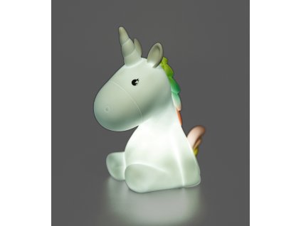Dobíjecí noční LED světlo jednorožec Waldhausen, 17 cm