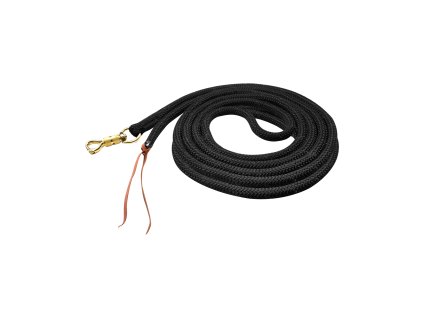 Lano westernové pro horsemanship, cca 7 m (Barva černá)