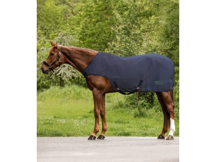 Deka do kolotoče  fleesová Comfort Waldhausen (Barva půlnoční modrá, Velikost 125 cm)