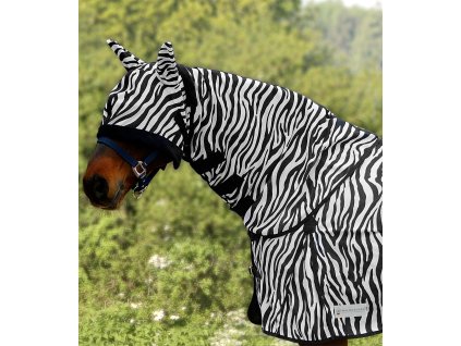 Krční díl síťovaný k dece zebra Waldhausen (Barva černá/bílá, Velikost PON)