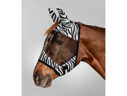 Maska proti mouchám zebra Waldhausen (Barva černá/bílá, Velikost PON)