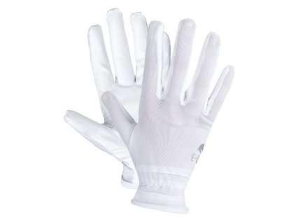 Jezdecké rukavice Sunny (Barva bílá, Velikost L)