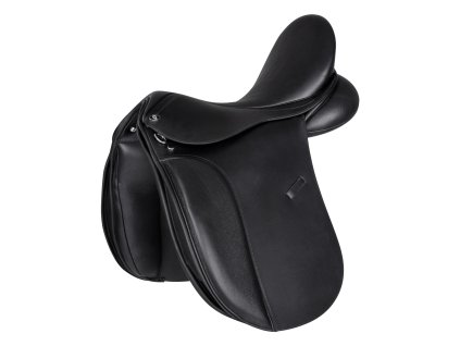 Drezurní sedlo Comfort, kožené (Barva černá, Velikost 16,5"/42 cm)