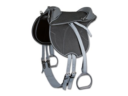 Sedlo dětské set Waldhausen (Barva černá/šedá, Velikost 15"/38 cm)