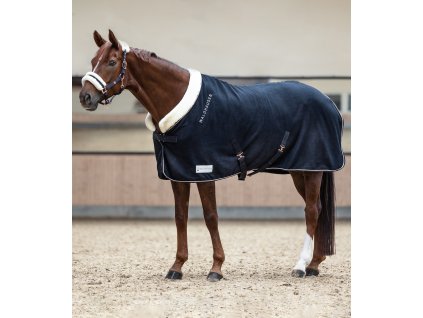 Fleesová deka Modern Rose Waldhausen (Barva půlnoční modrá/růžově zlatá, Velikost 125 cm)