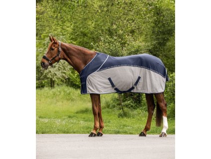 Deka proti hmyzu síťovaná letní Cooler Waldhausen (Barva půlnoční modrá/šedá, Velikost 125 cm)