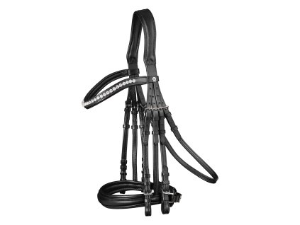 Drezurní uzda Waldhausen X-Line Supersoft (Barva černá, Velikost VB)