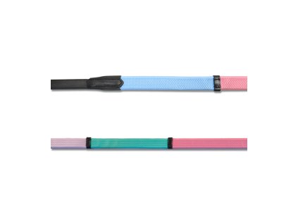 STAR Gumové otěže Rainbow (Barva černá, Velikost PON)