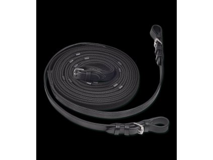 Dlouhé otěže Waldhausen X-line (Barva černá, Velikost 3 m)