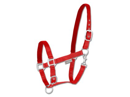 Ohlávka Satin Waldhausen (Barva červená, Velikost PON)