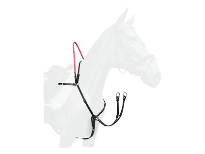 Poprsník s bezpečnostní otěží Waldhausen (Barva černá, Velikost PON)