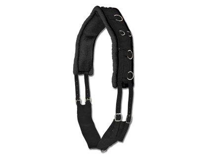 Obřišník lonžovací Soft Waldhausen (Barva černá, Velikost PON)