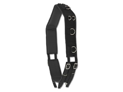 Obřišník lonžovací nylonový Waldhausen (Barva černá, Velikost PON)