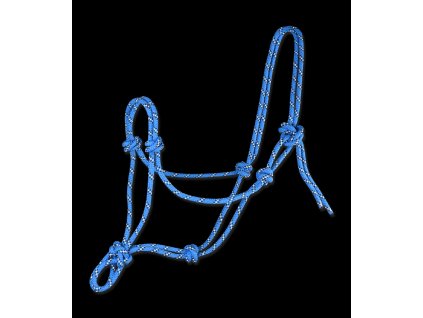 Ohlávka provazová Waldhausen (Barva azurově modrá/hnědá, Velikost PON)