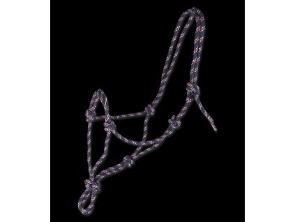 Ohlávka provazová Waldhausen (Barva modrá/bílá/červená, Velikost PON)