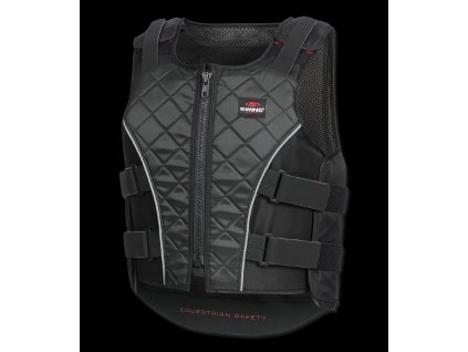 Bezpečnostní vesta jezdecká Swing P19 (Barva černá/šedá, Velikost EXS)