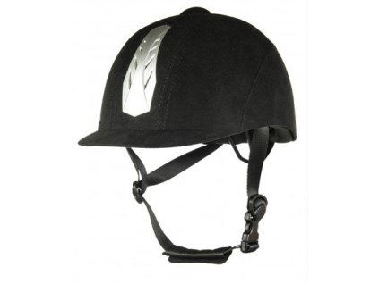 Jezdecka prilba HKM New Air Stripe cerna 210220251141394549