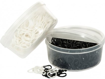 Gumicky do hrivy HKM box 500 ks bila 2205202415062364116