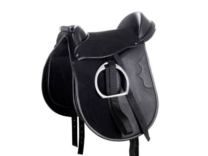Sedlo detske SHETTY FUNNY HORSES HKM cerna 0611202411175057041
