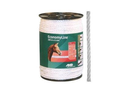 Lanko pro elektricky ohradnik 6 mm 200 m bila 2103202517113026211