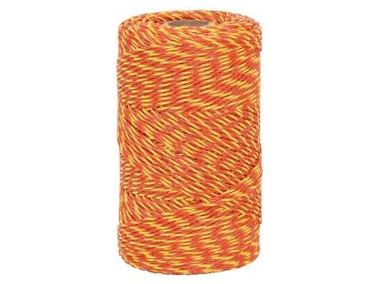 Lanko pro elektrický ohradník Economy Line 500 m - žluto - oranžová