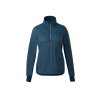 Horze hybridní větrovka, bunda Annika s fleesem modrá  Poloviční zip, vodoodpudivá ochrana a reflexní detaily