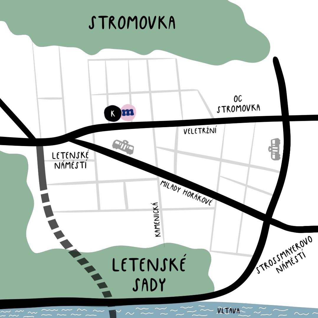 Mapa provozoven Máme a Kuráž
