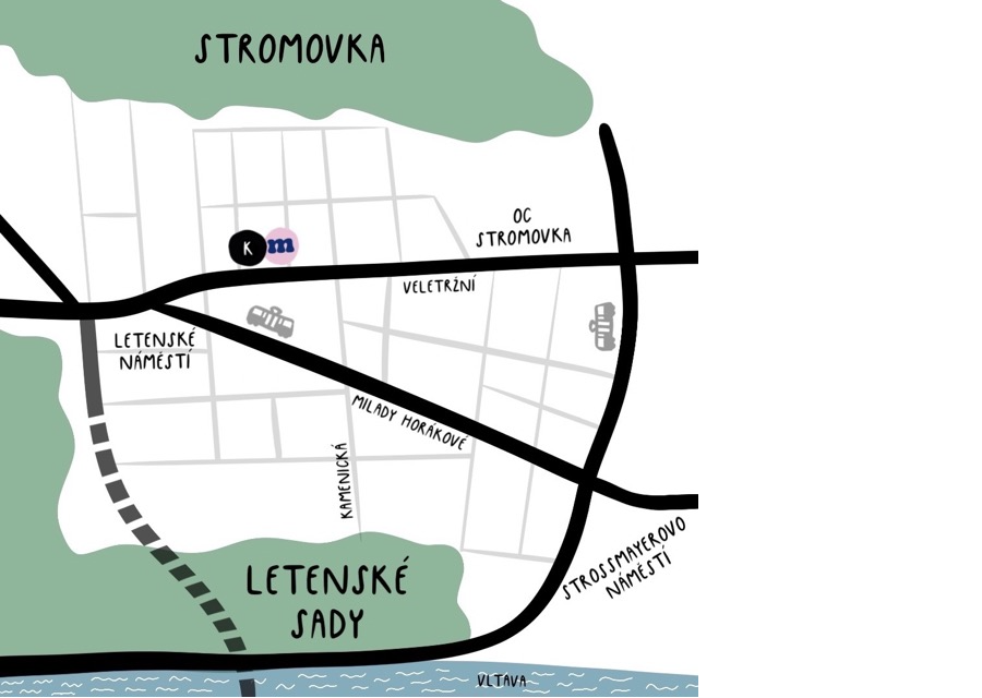 Mapa provozoven Máme a Kuráž