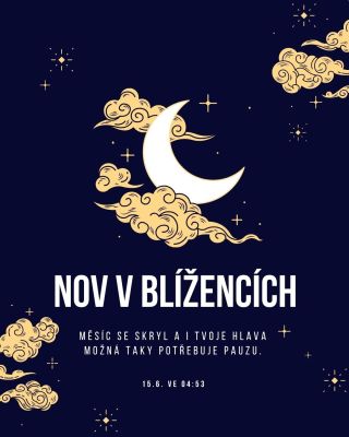 🌑 Nov v Blížencích se blíží. A s ním ta věčná otázka – který z těch padesáti nápadů je ten pravý? ♊ #novuluni #gemini...