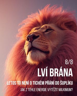 Čas si vytáhnout z hlavu z 🍑 za 3, 2, 1 ✨ Lví brána je tvůj reminder, že teď je na to ten nejlepší čas. #lvibrana...