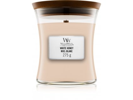 woodwick white honey vonna svicka s drevenym knotem