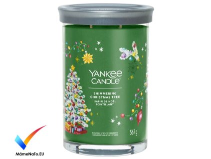 yankee candle shimmering christmas tree tumbler velka