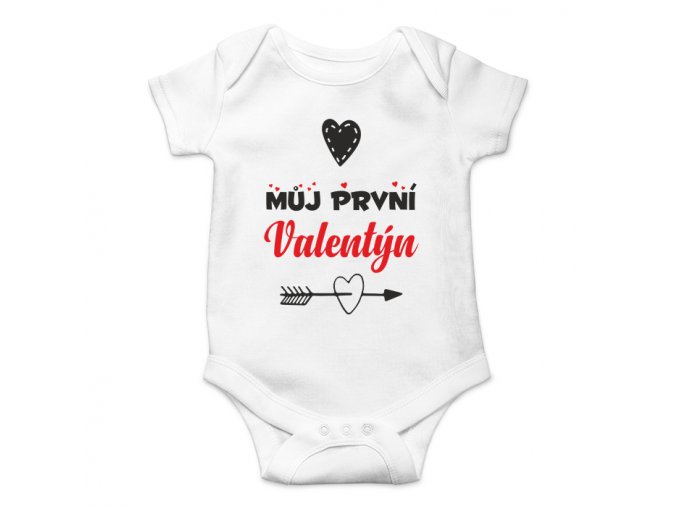 Dětské body s valentýnským motivem