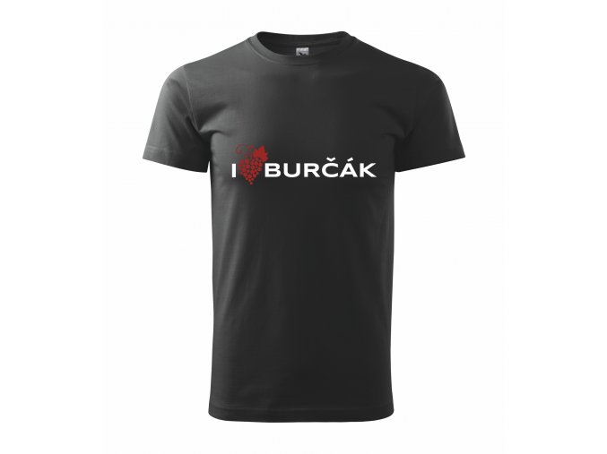 Pánské triko I LOVE BURČÁK černé
