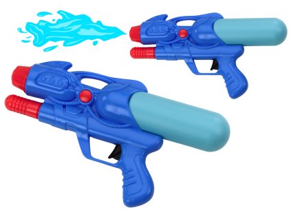 Малък воден пистолет с помпа 180 мл синьо