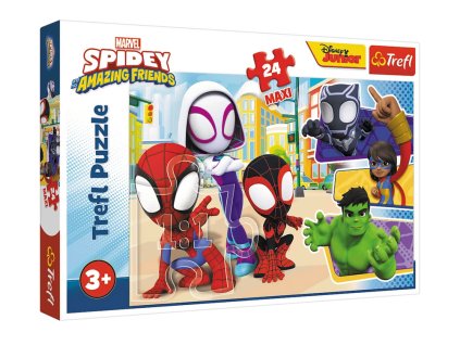 224931 puzzle spidey a jeho uzasni pratele 24 maxi dilku trefl