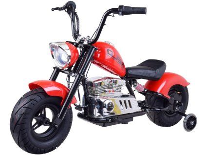 mirrored motor chopper red