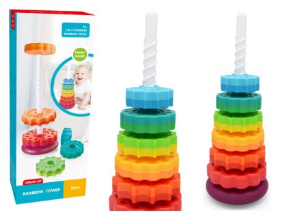 pol pl Piramida Obrotowa Wieza Sorter Ukladanka Teczowa 6 El 21058 1