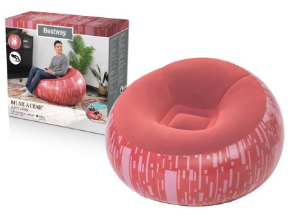 pol pl Dmuchany Fotel Czerwony Bestway 75052 21231 1