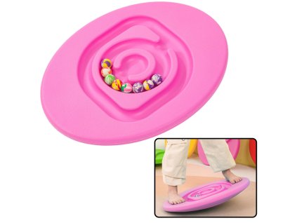 pol pl Deska Rownowazaca Sensoryczna Dla Dzieci Pileczki Kauczukowe 5szt Rozowa 26254 1