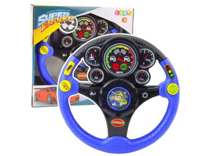 pol pl Kierownica Interaktywna Dla Dzieci Swiatla Dzwieki Wibracje Niebieska 25090 1