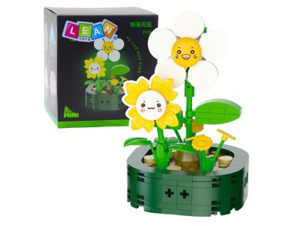 pol pl Mini Klocki Konstrukcyjne Kwiatki Z Buzkami Biale Zolte 142 el 26693 1