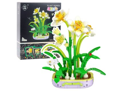 pol pl Klocki Konstrukcyjne Kwiat W Doniczce Narcyz Zolto Bialy 623 el 26695 1