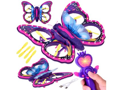 pol pl Bajecznie kolorowy Motyl Dron sterowany za pomoca Magicznej Rozdzki RC0727 22506 14