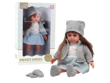 pol pl Lalka W Niebieskiej Sukience Czapeczka Sweterek Rekawiczki Czapka 36 5cm 25105 1