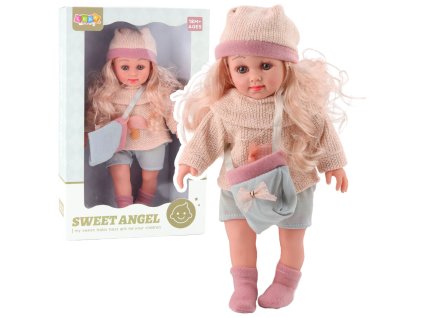 pol pl Lalka Sweet Angel W Welnianym Sweterku Z Grzybkiem Torebka Czapka 36cm 23375 1