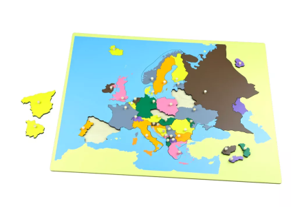 235110 puzzle mapa evropa bez rameku