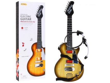 Gitara Elektryczna Rockowa Stylizacja Drewna [38275] 568