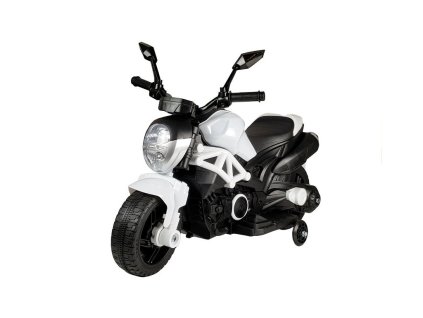 Dětská elektrická motorka GTM188 bílá1