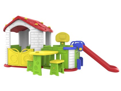 Duzy Dom Z Przedsionkiem 5w1 Czerwony Dach [34941] 1200